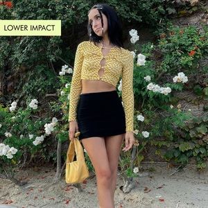 Black Selbie Mini Skirt